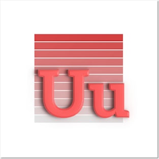 U - letter Posters and Art